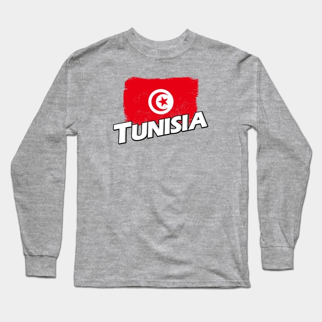 Tunisia flag Long Sleeve T-Shirt by PVVD